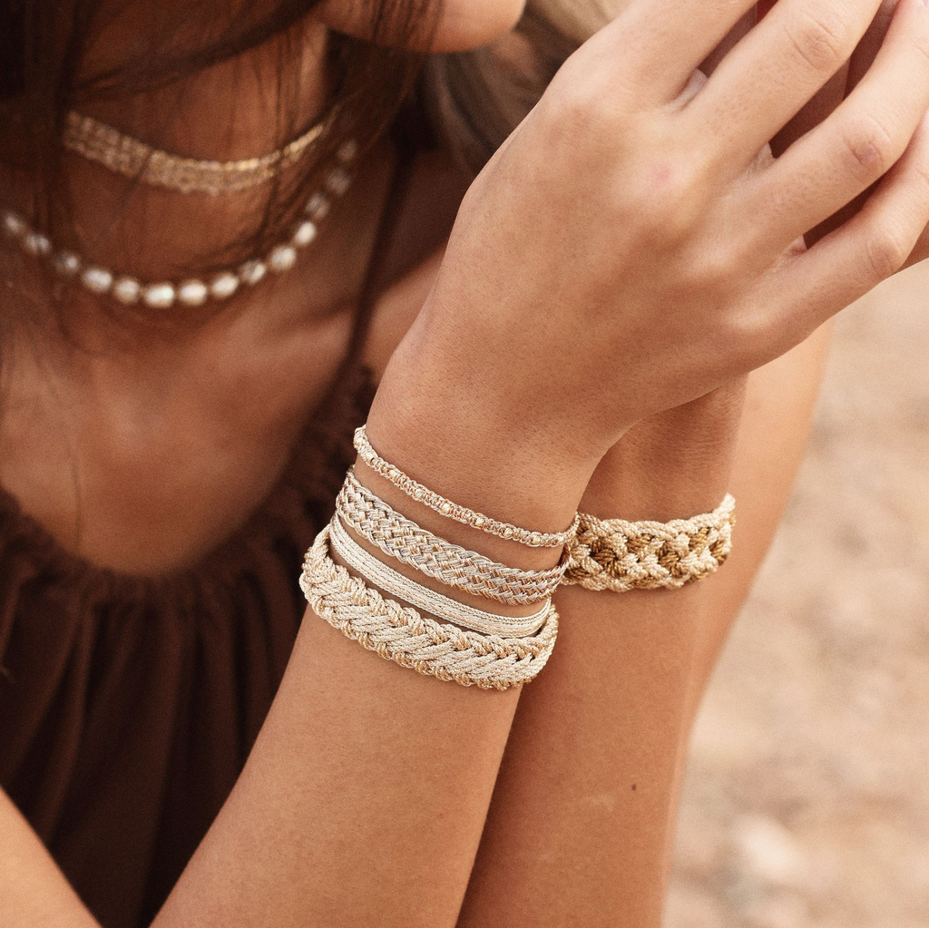 BRACELET NOA - TISSÉ SUR FIL D’OR
