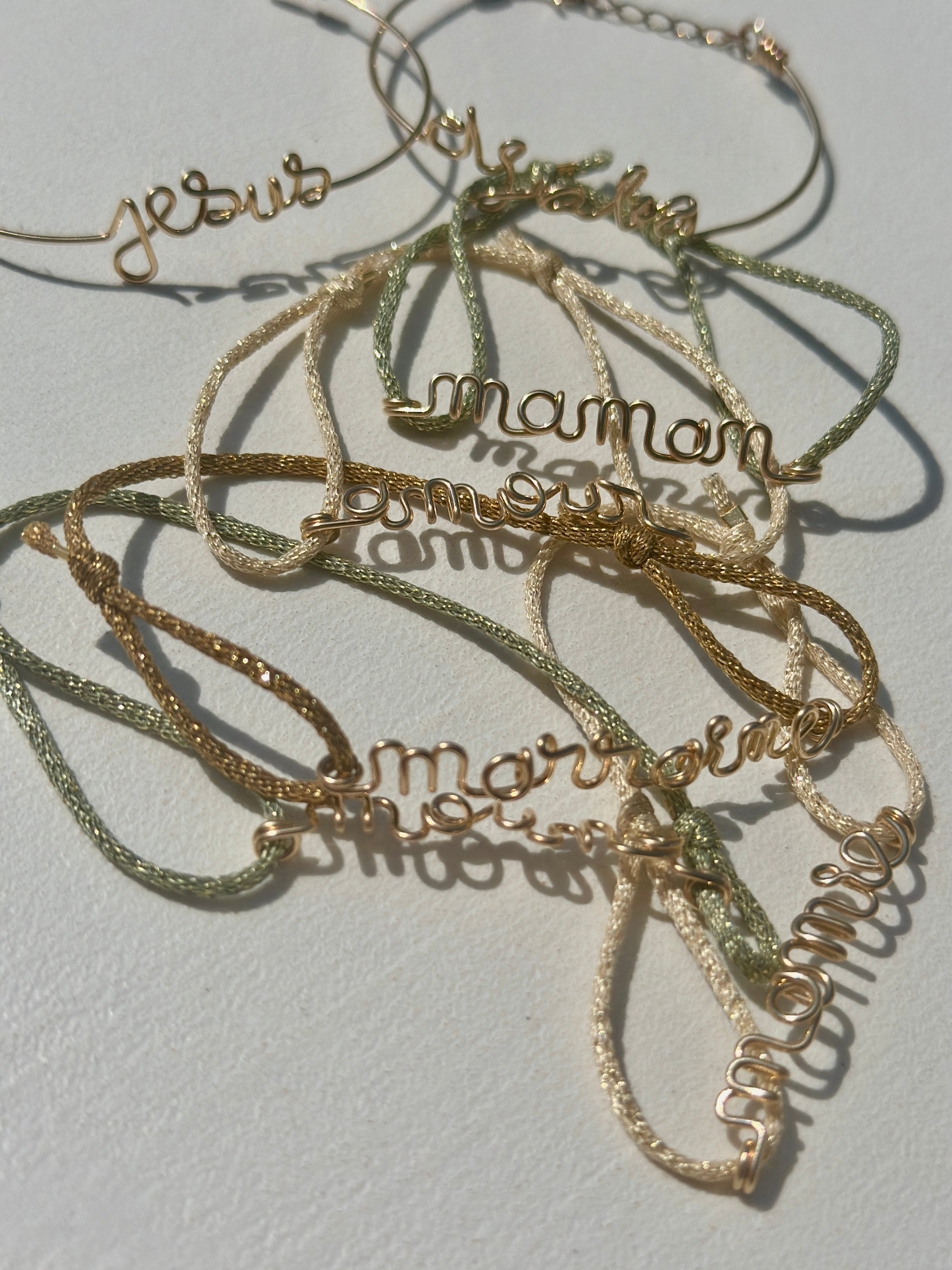 BRACELET CORDON PERSONNALISÉ