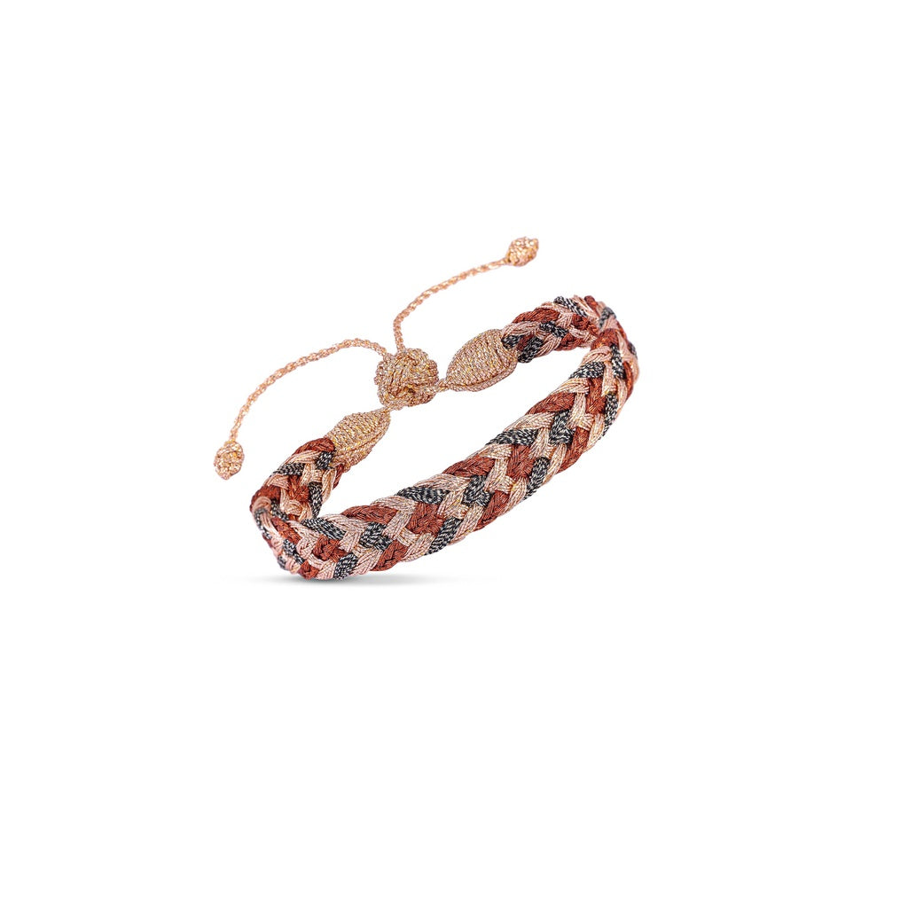 BRACELET ROZENN - TISSE SUR FIL D’OR