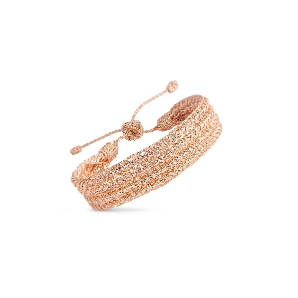BRACELET LEILA - TISSÉ SUR FIL D’OR